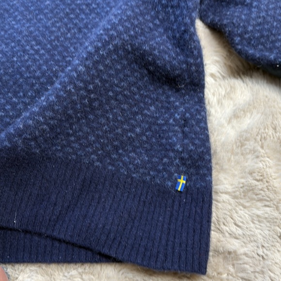 Fjallraven Ovik Nordic Sweater Womens Blue - Picture 8 of 16
